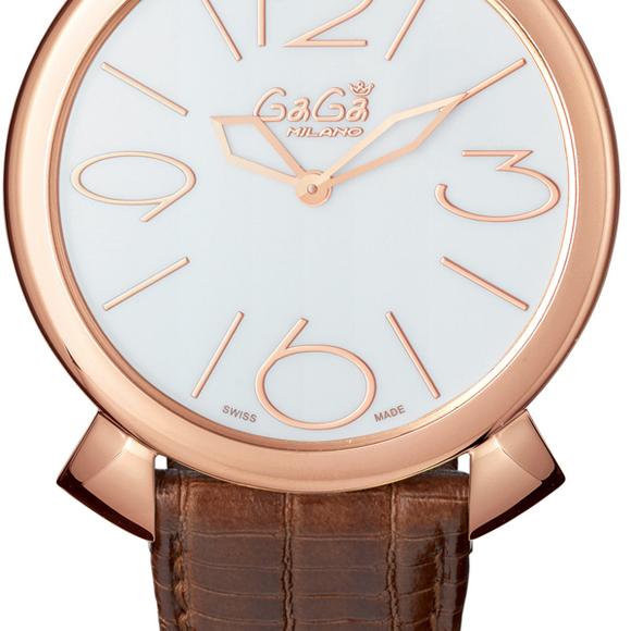 5091.01 - GaGa MILANO ガガミラノ 時計 マニュアーレシン46mm ブラウンレザー